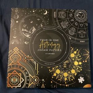 4 astrology 1000 piece puzzles. Never opened.